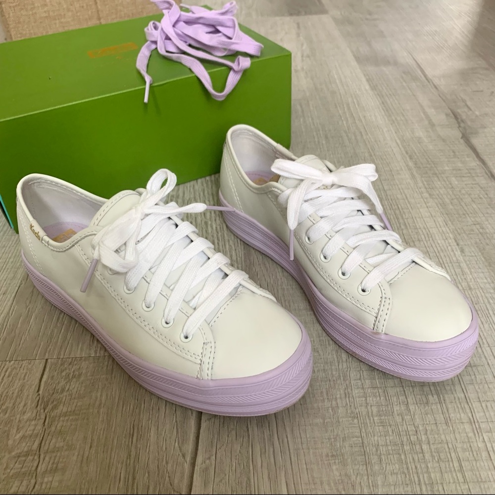 Keds X Kate Spade White and Purple Women's Sneakers